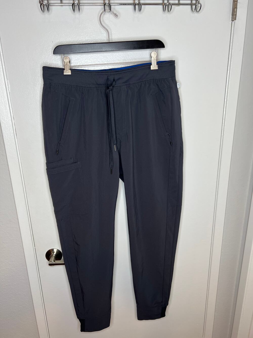 Cherokee Men's Infinity Scrub Pull-On Drawstring Jogger Pants Grey ~ Size L